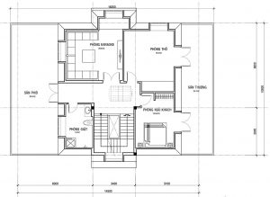 Mẫu biệt thự 3 tầng 5 phòng ngủ đẹp