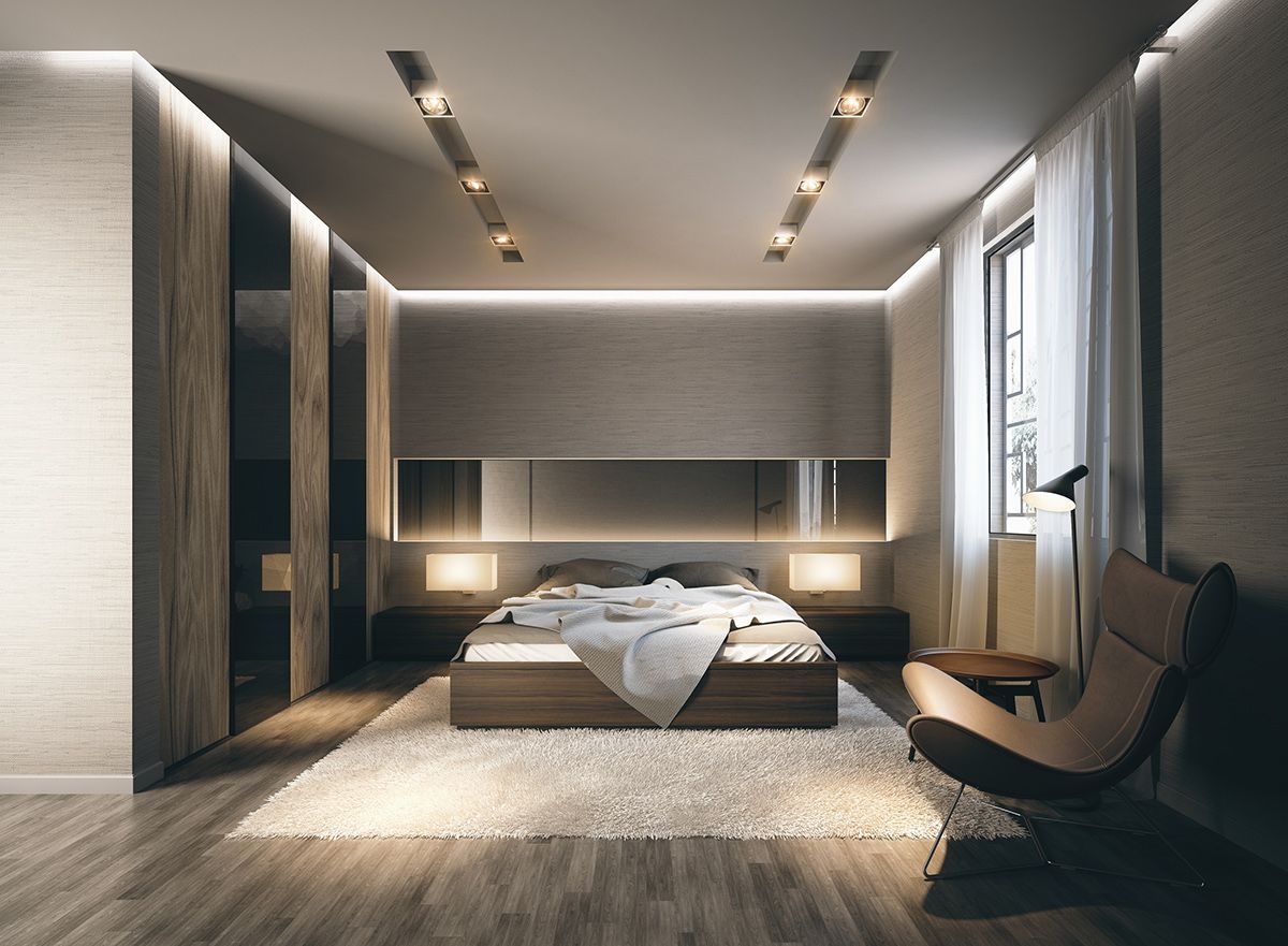 Phòng ngủ của hai vợ chồng lớn tuổi thường theo đuổi sự đơn giản nhưng ấm cúng, lãng mạn và nhẹ nhàng.  Màu sắc cũng đậm hơn.