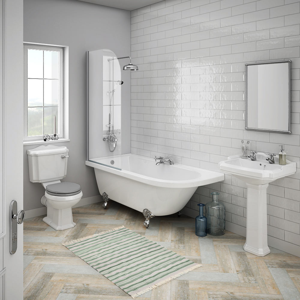Sử dụng tông màu trắng để tạo sự thông thoáng cho nội thất phòng tắm