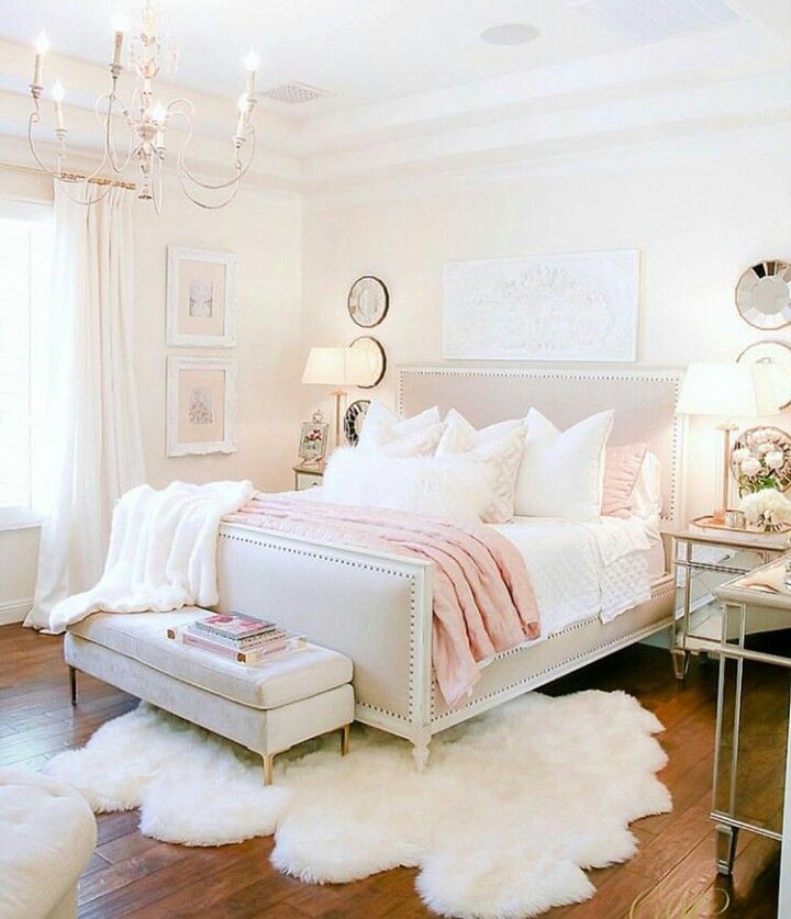 nội thất phòng ngủ màu hồng
