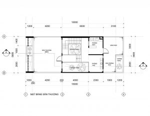 Mẫu nhà phố 3 tầng 5x20m