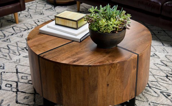 bàn tròn gỗ tự nhiên