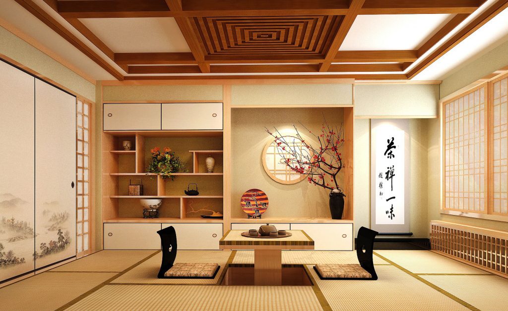 Sự đơn giản và tinh tế thường thấy trong phong cách nội thất Nhật Bản