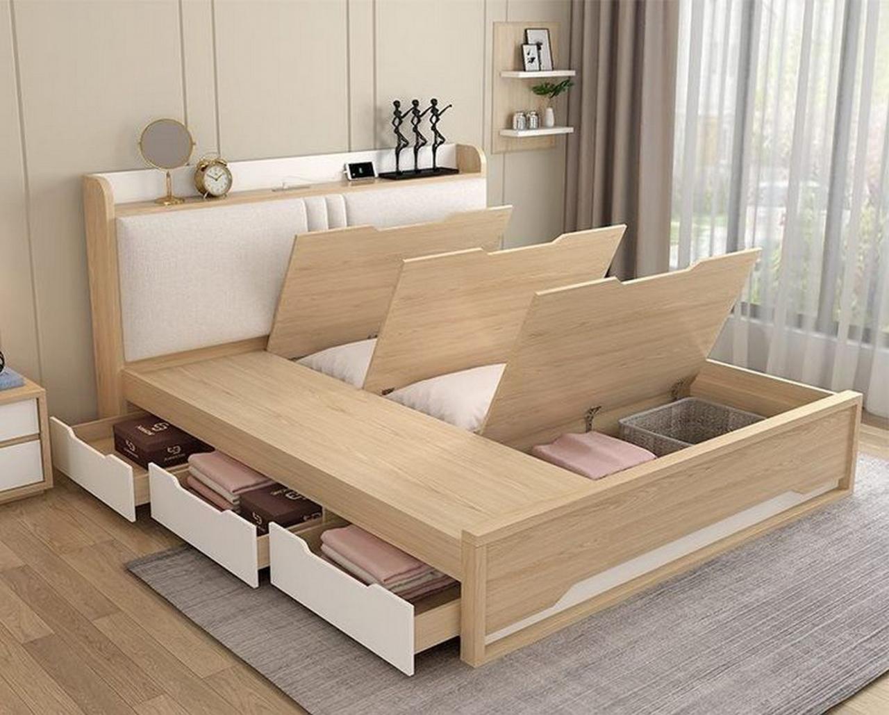 Nội thất phòng ngủ bằng gỗ