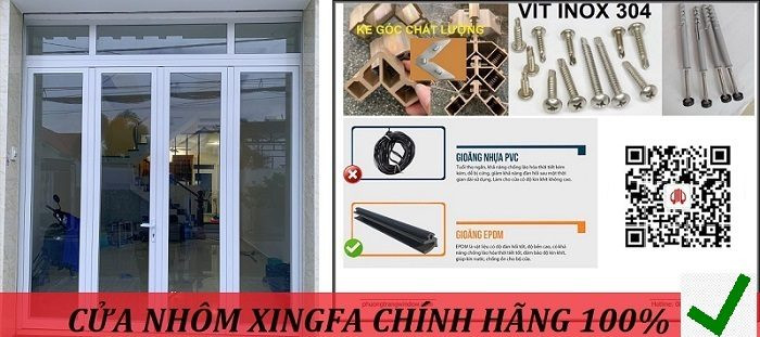 Giá cửa Xingfa chính hãng và Việt Nam