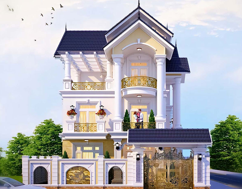 Thiết kế xây biệt thự đẹp tại Long An Bình Dương Đồng Nai HCM