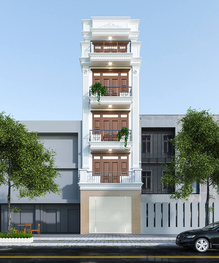 Xây nhà đẹp 5 tầng với giá trọn gói 4.6 tr m2 năm 2023